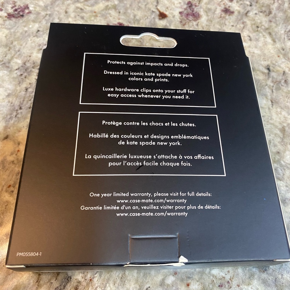 Kate Spade Black Protective Case New In Box - Picture 2 of 2